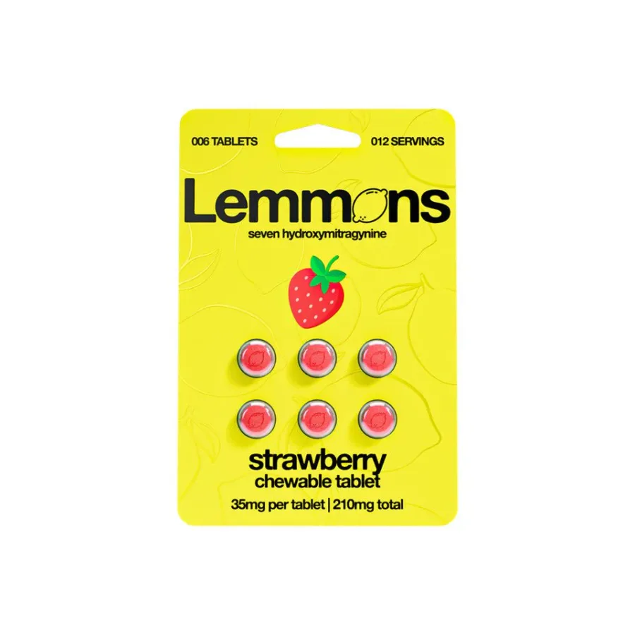 Lemmons strawberry 7-hydroxymitragynine chewable tablets